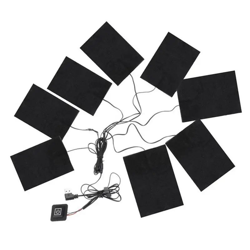 Жилет с подогревом из углеродного волокна и USB 1 комплект|Жилетки для похода| |