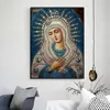 Huacan Diamond Mosaic Icon Diamond Embroidery Icons Rhinestones Pictires Diamond Painting Full Square Drill Religion Virgin Mary ► Photo 3/6