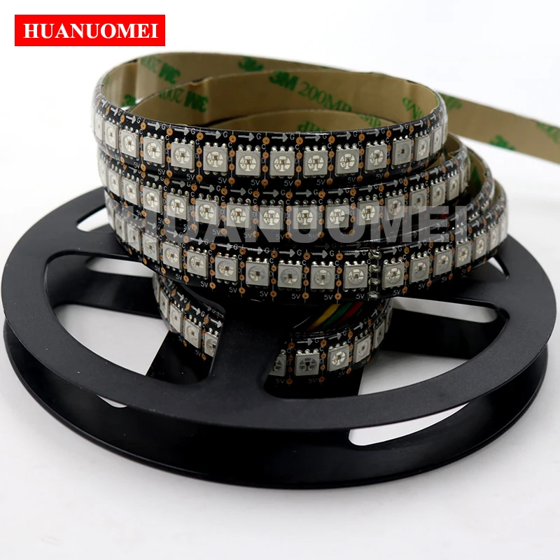 5 в постоянного тока 144 пикс./м APA107 5050 SMD RGB Светодиодная лента APA102 индивидуальное