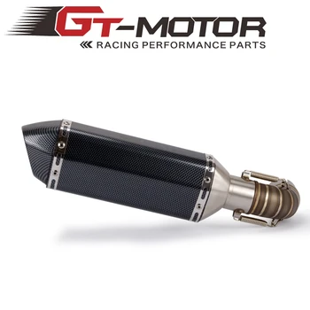 

Motorcycle Slip-On Middle Pipe Link with Exhaust Muffler Exhaust Slip On For Honda CB1000R CB 1000 R 2008-2016