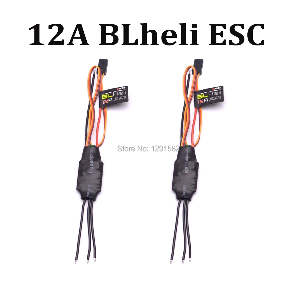 

2pcs BLHeli 12A brushless ESC For FPV QAV250 Quadcopter