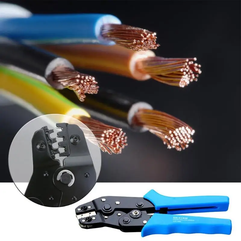 

0.08-0.5mm2 AWG28-16/20 Cold-pressed Terminal Wire Cable Crimping Pliers Spring Terminal Crimper Tool
