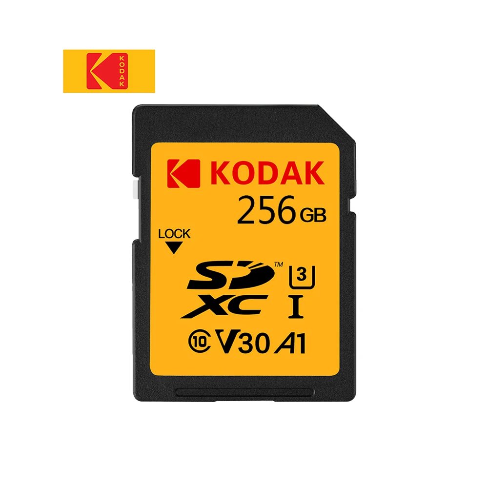 

Kodak U3 SD Card 64GB 128GB 256GB Memory Card UHS-II High Speed V30 SDXC Camera 4K HD Recrding