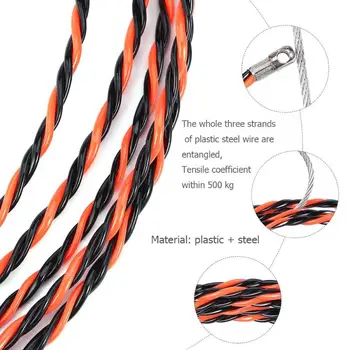 

Electrical Wire Threader 5/10/15/20/25/30/50M Electrician Wire Cable Push Puller Threading Device Kit for Home Wire Installation