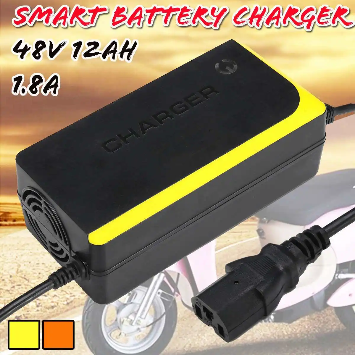 48V 12AH Electric Bicycle Bike Scooters Motorcycle Charger Smart Power