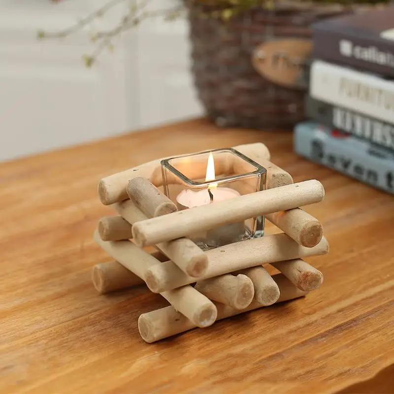 Горячие Деревянные Подсвечники Oranment ручной работы driftwwood китайский стиль мебели