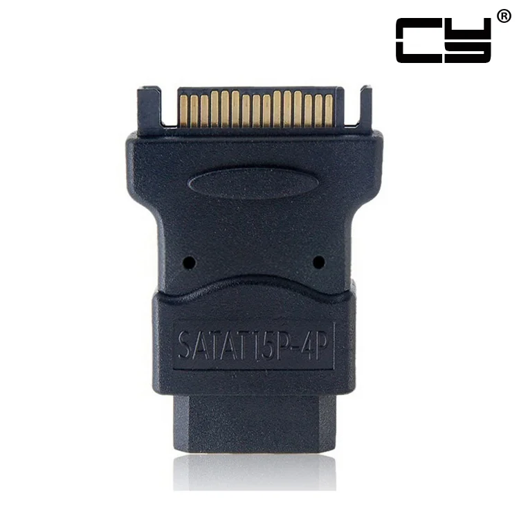 4 контактный жесткий диск Molex IDE на SATA 15 Штекерный адаптер питания|Компьютерные