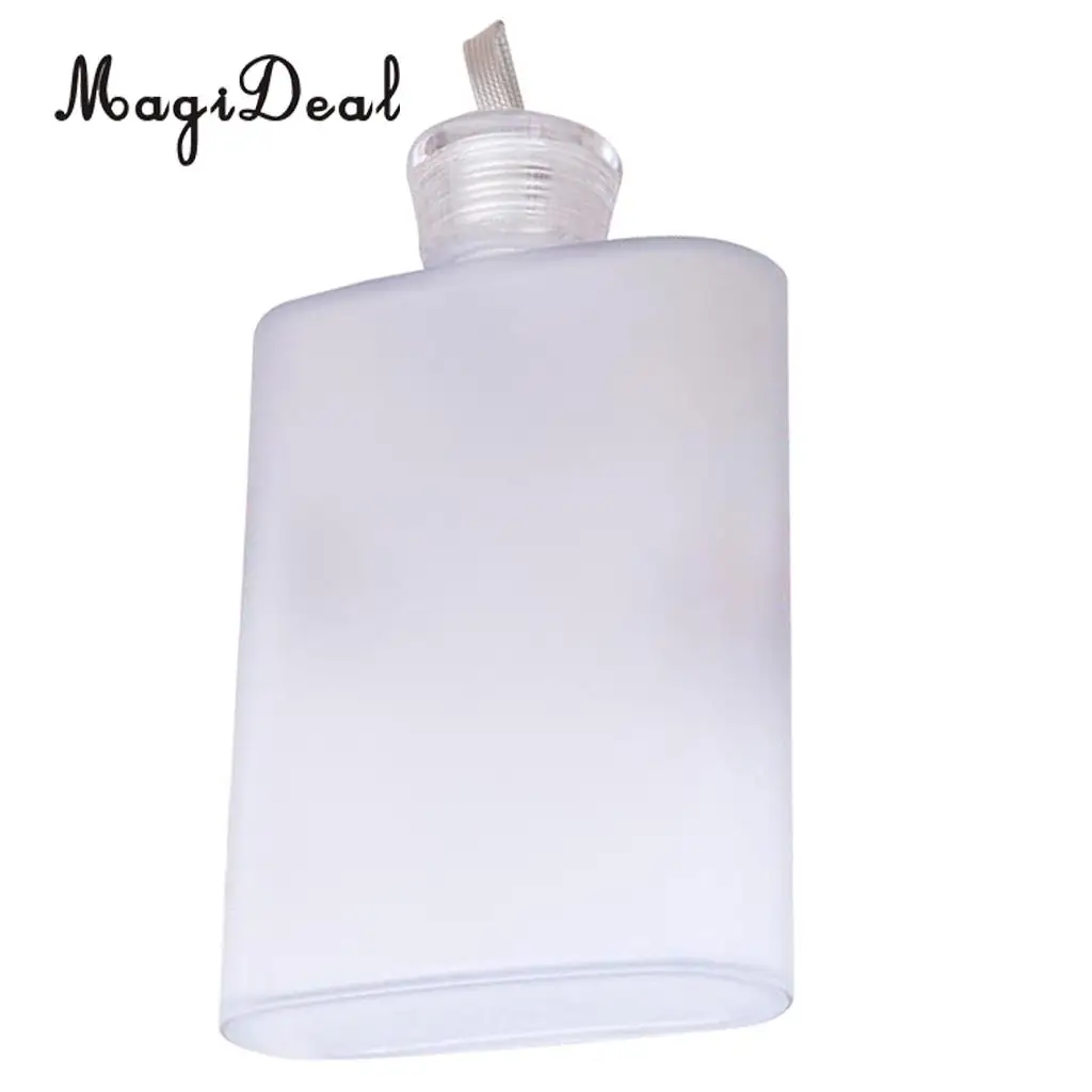 MagiDeal Plastic Hip Liquor Whiskey Alcohol Flask Cap Pocket Water Bottle