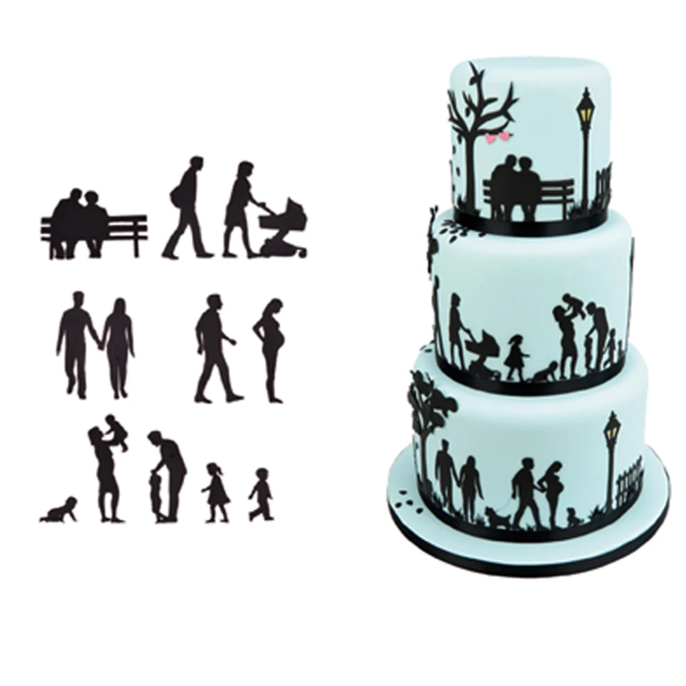 

New Plastic Cookie Cutter Pastry Biscuit Fondant Cake Decorating Mold Baking Tool Cake Baking Accessories Decor