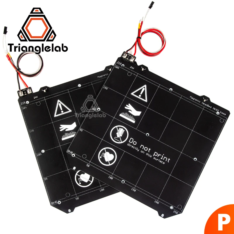 TriangleLAB 24V PRUSA i3 MK3 MK3S до 130 °C непрерывная стальная пластина с подогревом