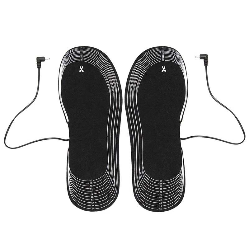 

1 Pair Heated Insoles Electric Heated Shoe Insoles Battery Warmer Ski Boot Foot Heater