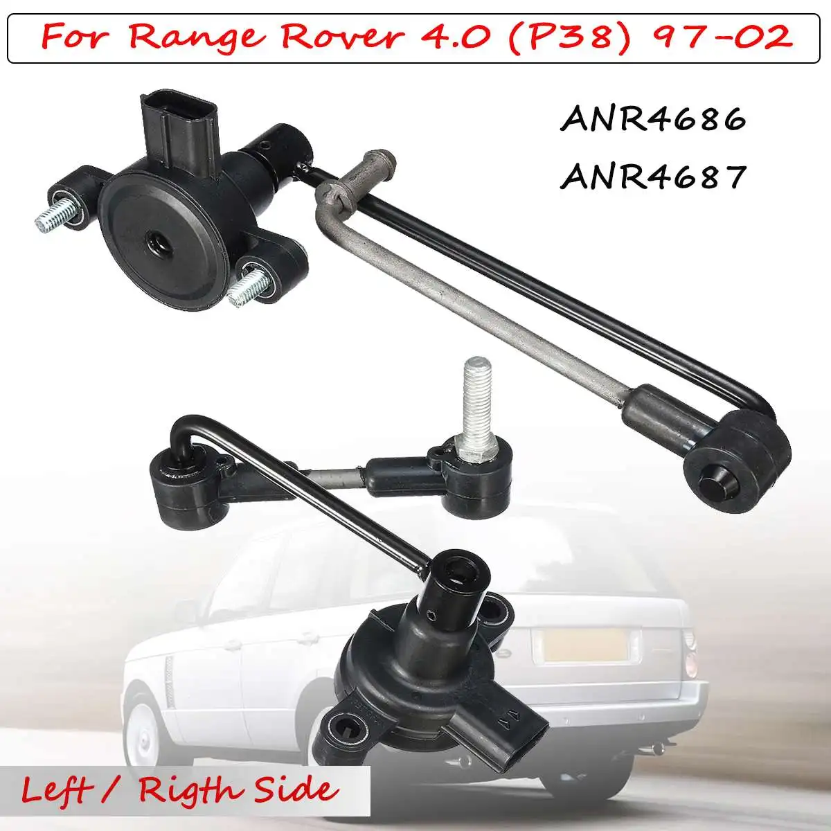 

2X Ride Height Level Sensor ANR4686 ANR4687 For Land Rover Range Rover P38 1997-2002 2.5L 4.0L 4.6L SUV