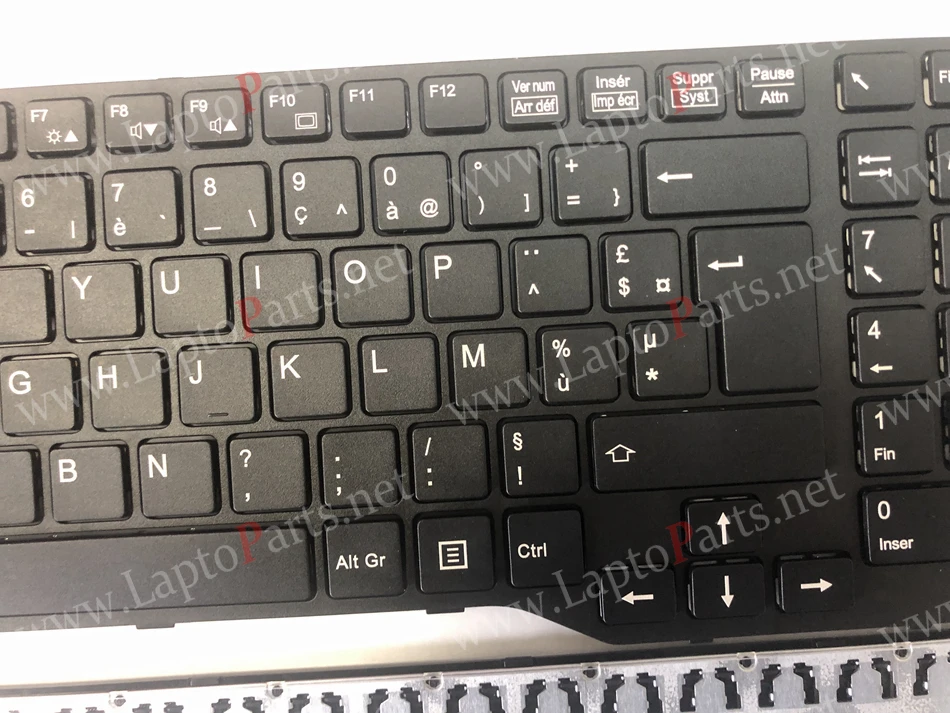 Французский ноутбук с клавиатурой AZERTY для Fujistu E754 Lifebook E753 E756 E554 E556 CP670826-03 с черной рамкой