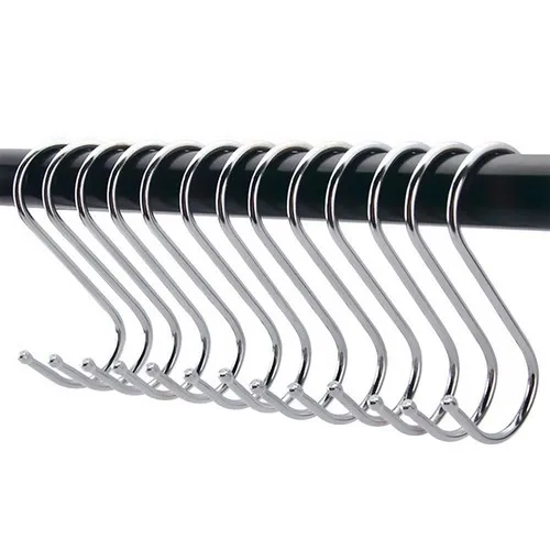 

10Pcs Useful Round S Shaped Hooks House Kitchen Pot Pan Hanger Clothes Storage Rack Tool Household Home Essential
