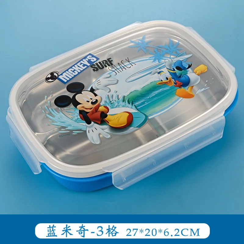 

Lunch Box Stainless Steel Grid Students Handy Box Creative Students with Lid Children Snack Box