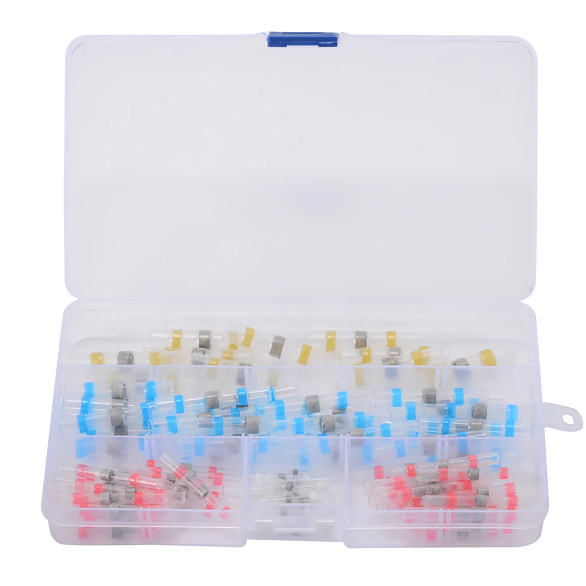 

100pcs 4 Sizes Waterproof Solder Sleeve Heat Shrink Tube Insulated Terminal Wire Connector with Box