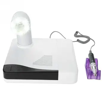 

60W 35000RMP 4 In 1 Nail Drill Vacuum Dust Collecting Nail Grinding Manicure Machine with LED lamp US EU Plug