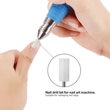 Сверло для ногтей для маникюрного станка, шлифовальная каменная головка, пилочка для ногтей с керамическим креплением