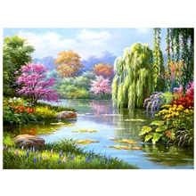 Алмазная вышивка пейзаж Алмазный Набор Алмазные картина Полная площадь картина украшения для дом из горного хрусталя