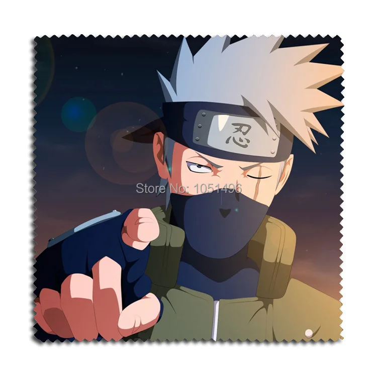 1 шт. фланелевые очки с принтом Uchiha Sasuke из аниме Наруто для очков аксессуаров или