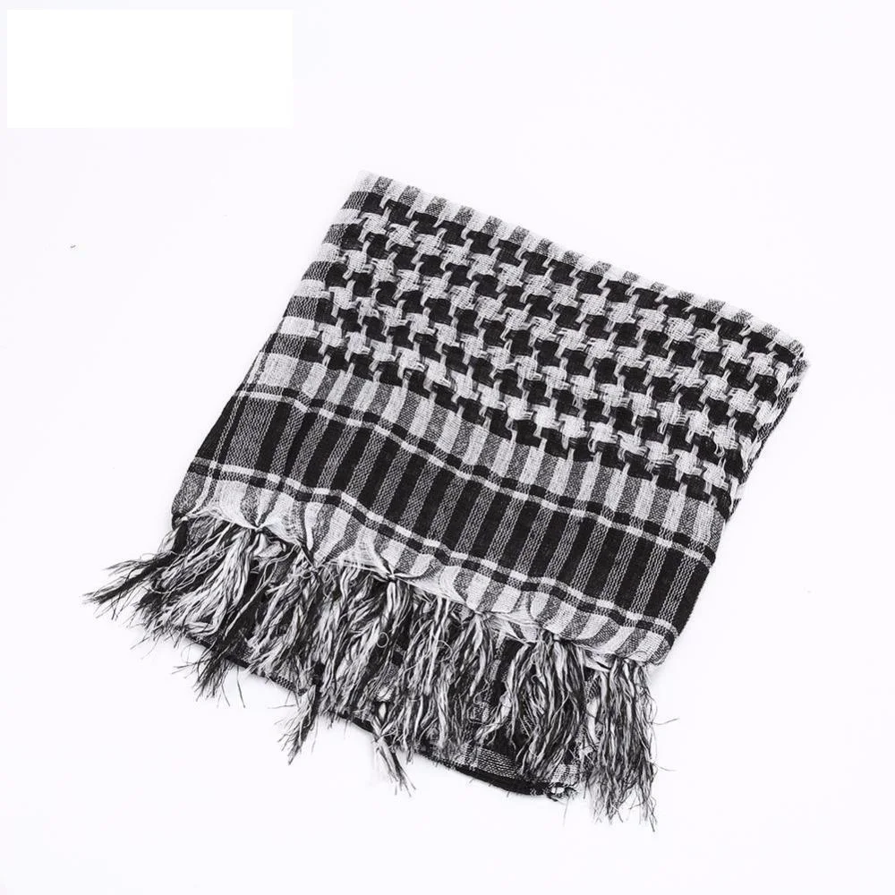 Cotton Bandana Quality Arab Scarf Kaffiyeh 100% cotton comfortable sport scarf sand proof Cs Go Scarf Outdoor accessory 110cm*110cm