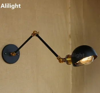 

Iron Art Retro Wall Lamp Loft Industrial Wall Lights Fixtures for Home Bedroom with Long Arm Vintage Sconces Indoor Lighting