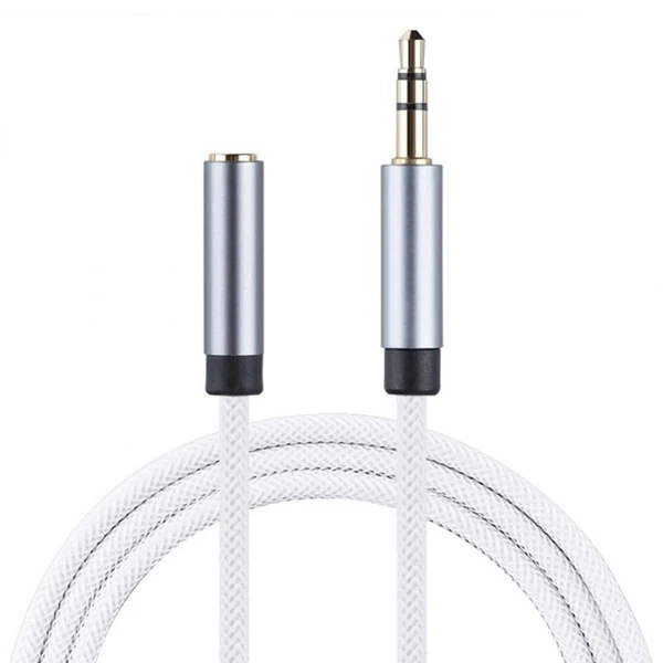 

CLAITE Aux 3.5mm Audio Male To Female Stereo Audio Extension Cable 1m/3.33ft Nylon For Car Cellphone