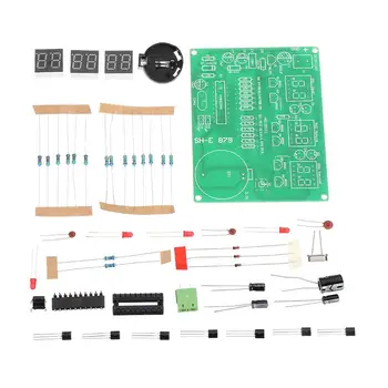 

9V-12V DIY Digital LED Electronic Clock Kit Suite DIY Six 6 Bits Electronic Parts and Components Eletronic Kit AT89C2051
