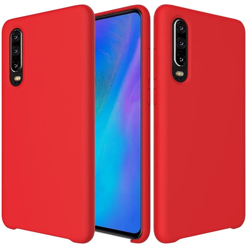 

KONGBG Original Case for Xiaomi mi 8 lite 9 Case Liquid Silicon soft Shockproof Back cover for Redmi note 7 pro Case Phone Cover