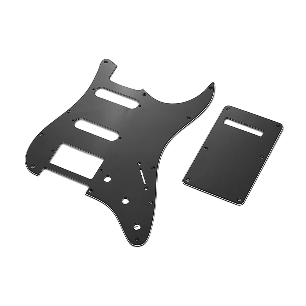 3Ply SSH Electric Guitar Pickguard Scratch Plate and Back Set for American ST Style White/ Black 2 Colors | Спорт и развлечения
