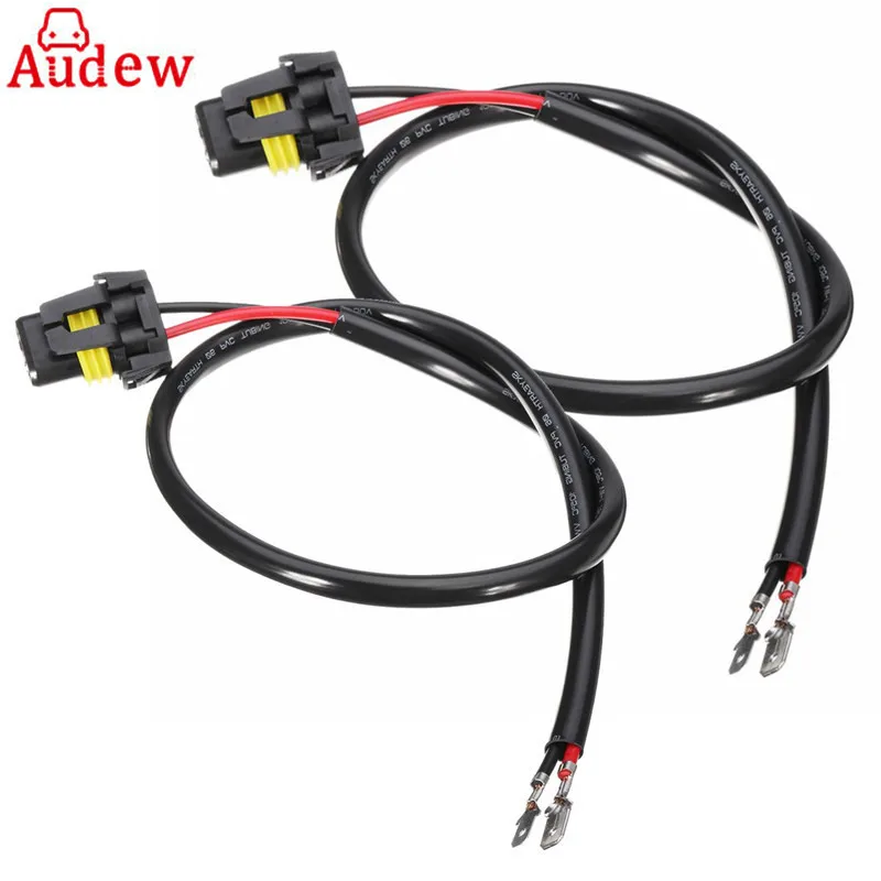 

2pcs New H11B Headlight Bulb Male Wire Harness Connector Wiring Plug Socket Adapters
