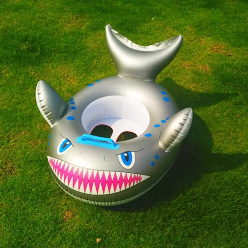 

Cartoon Shark Inflatable Baby Swimming Ring Toddler Neck Float Circle Seat
