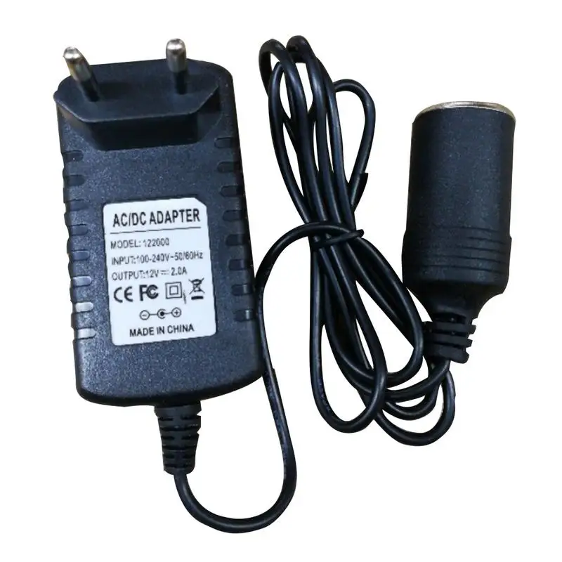 

12V2A Power Converter 220V To 12V Car Adapter On - Board Cigarette Lighter 100V/240V To 12V Car USB Cigarette Lighter