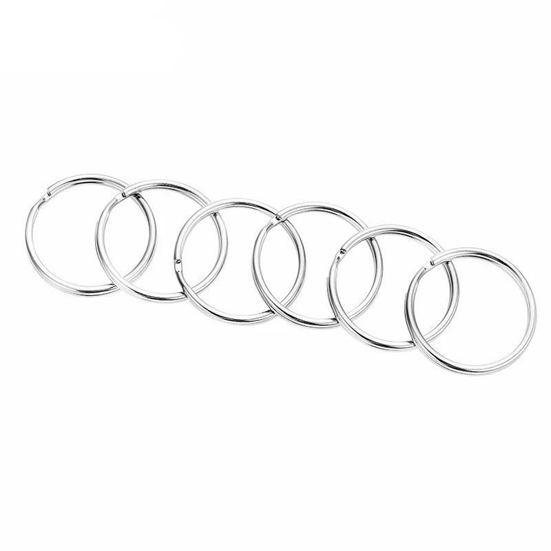 

100 Large 30Mm Split Ring Keyring Key Holder Loop Hoop