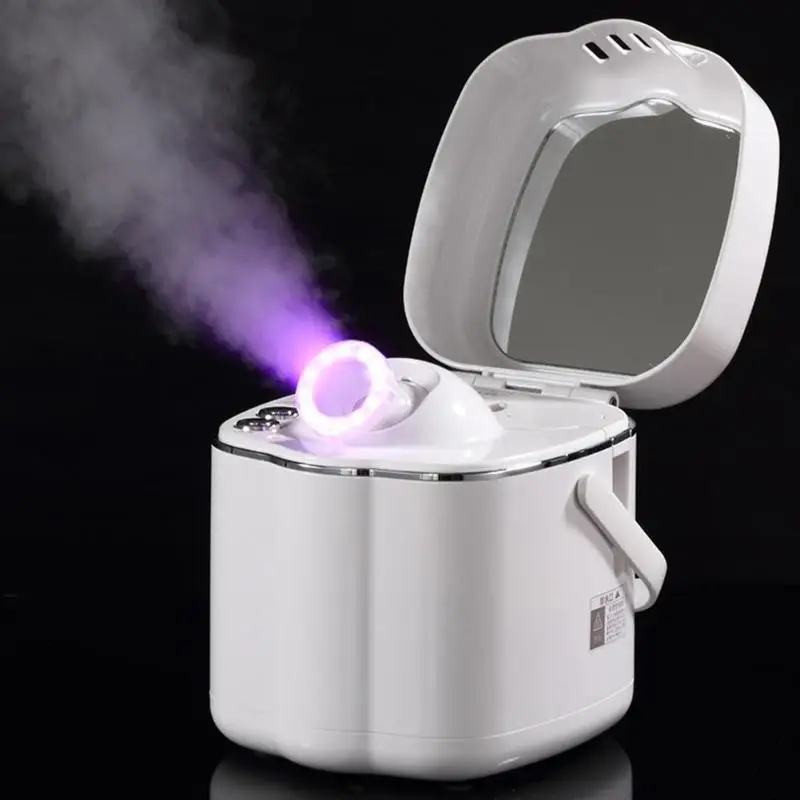 

Portable Hot Facial Steamers Mist Sprayer SPA Steaming Machine Home Salon Beauty Face Skin Care Instrument With Mirror