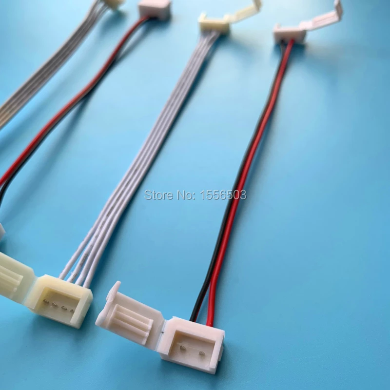 

10 PCS Free Welding Connector Clasp Fast Clip PCB Connectors for Waterproof LED Strip IP65 8mm 10mm 2pin 4pin