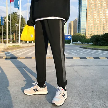 

Autumn Winter New Wool Pants Men Warm Thick Fashion Loose Hip Hop Trousers Man Streetwear Casual Joggers Sweatpants Male M-2XL