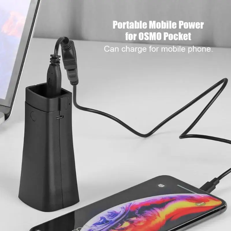 

4000 mAh Mobile Power Bank Battery Charger Dock for DJI Osmo Pocket Camera Outdoor use Video seat Base And Handle