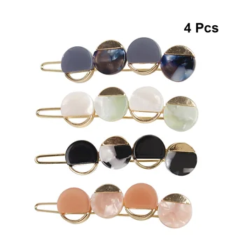 

4Pcs Bobby Pins Pretty Alloy Chic Metal Bobby Pin Headwear Hair Clip Hair Pin Hair Barrettes for Girls Women
