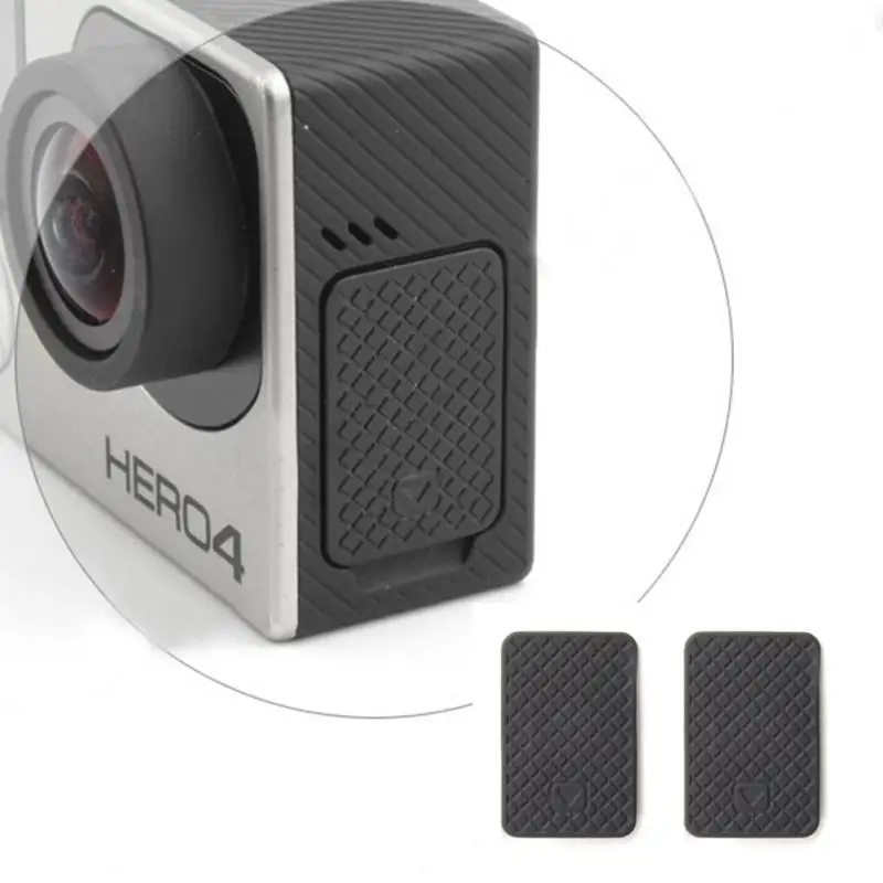 2 шт./лот USB Боковая дверь Крышка Замена для Go Pro Hero 4 3+ 3 черный серебристый для GoPro аксессуары для камеры