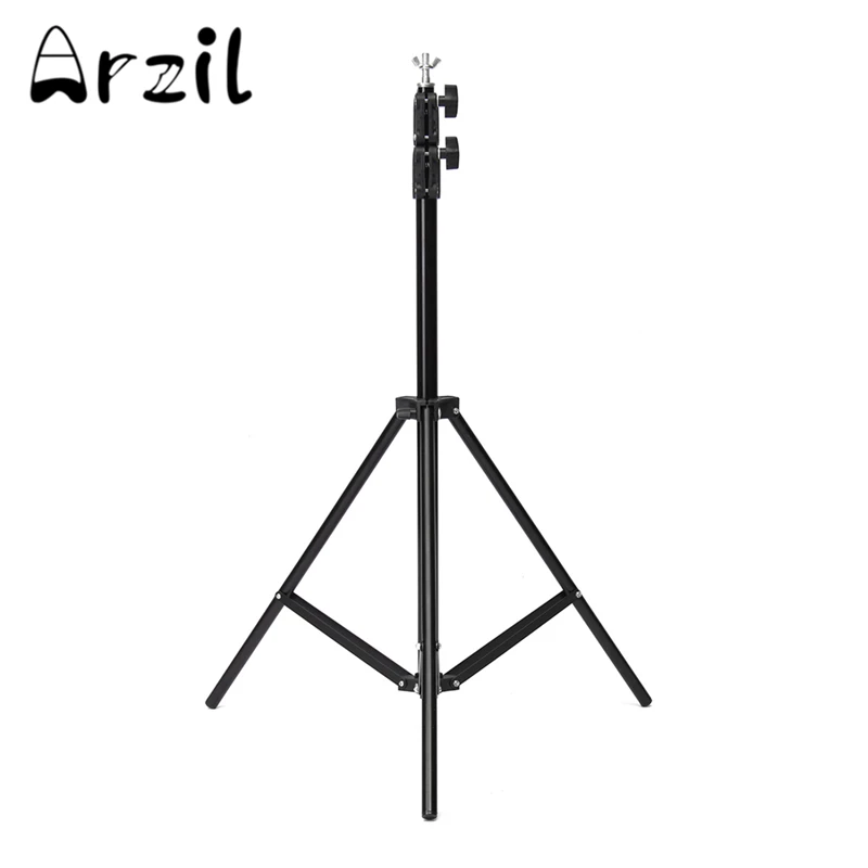 

Background Support Aluminium Alloy Tripod Stand Rack 2M/6.56ft Adjustable Professional Black Photo Backdrop Kit Photography