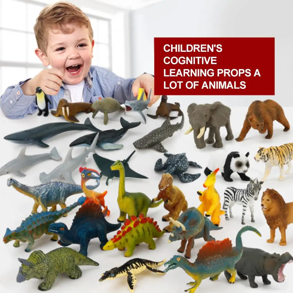 

Animal Model Children's Toy Game Pad 130*100 Dinosaur World Traffic Parking Lot Map With Small Animals Cars Model