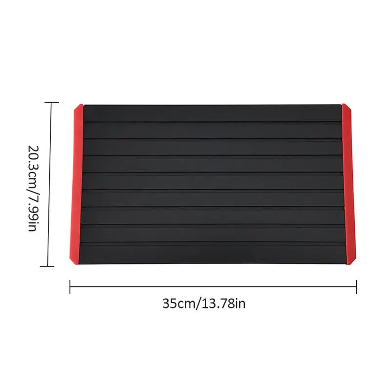 6mm Aluminum Alloy Thawing Plate Frozen Food Fast Thawing Plate Steak Beef Pork Thawing Plate Fronzen Defrost Tray