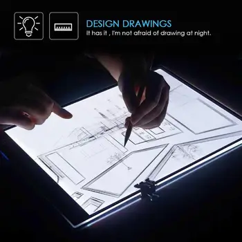 

LED Graphic Tablet Writing Painting Light Box Tracing Board Copy Pads Digital Drawing Tablet Artcraft A4 Copy Table LED Board
