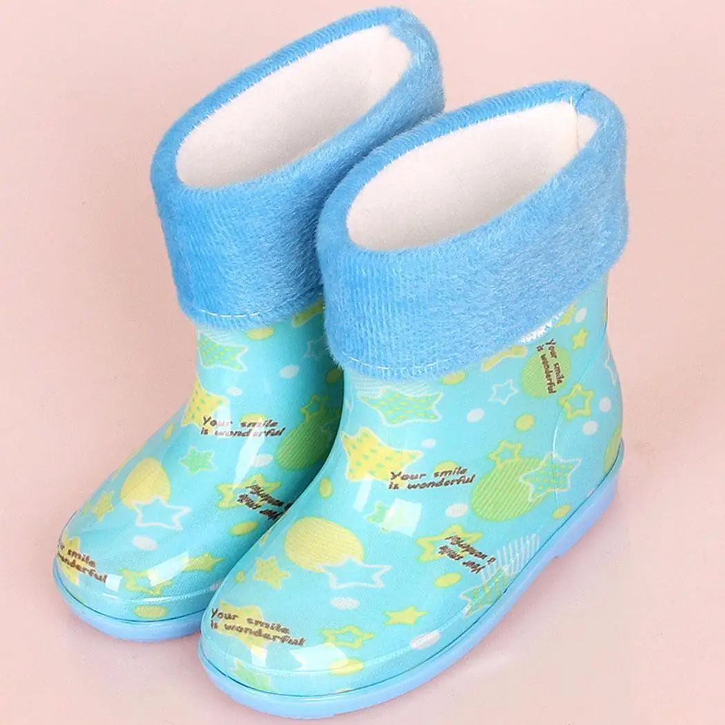 

Toddler Kids Cartoon Waterproof Cute Rain Boots Non-slip Fits true size, take your normal size Rain Shoes Low
