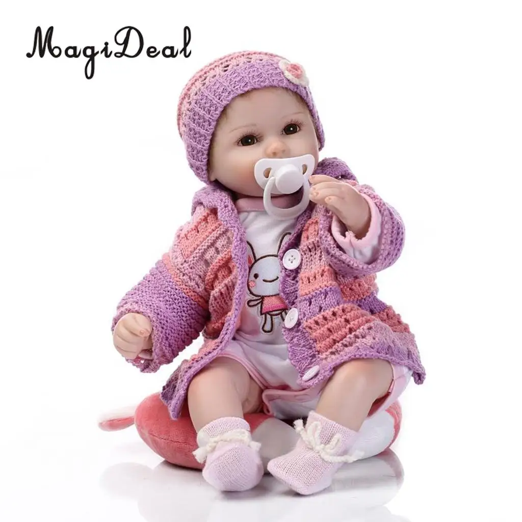 

Lifelike 16inch Reborn Doll Vinyl Silicone Newborn Baby Doll Kids Sleeping Toy Children Birthday Gift Adult Wedding Gift