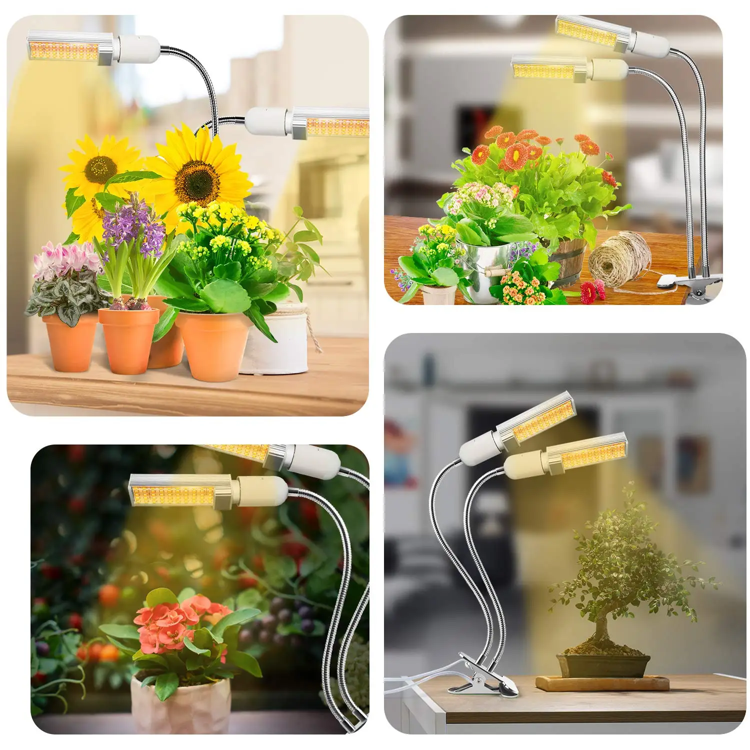 

36W 44 Led Plant Growth Light Hydroponic Clip Plants Lamps For Flower Hydroponics System Indoor Garden Greenhouse Seeding