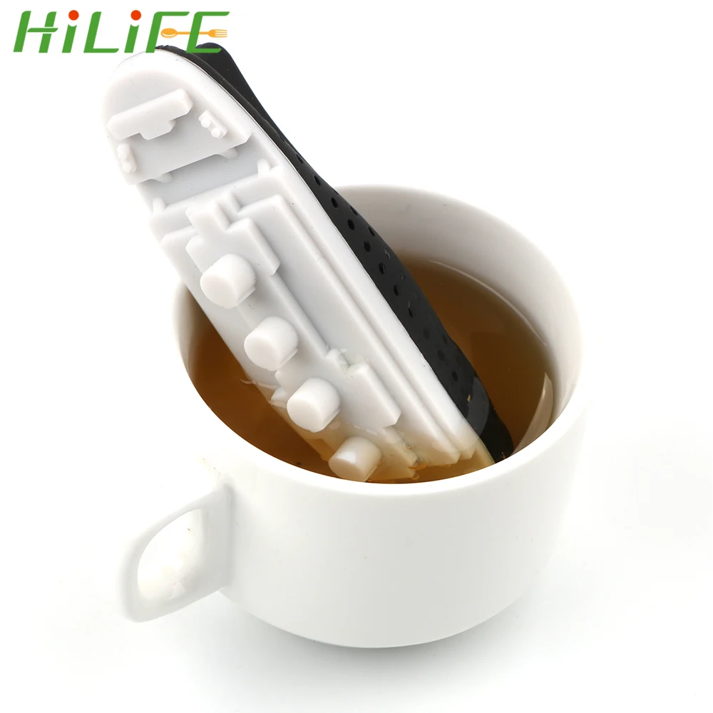 HILIFE Tea Strainer Titanic Shape Empty Silicone Infuser  Creative Ship Style Herbal Filter Diffuser Teaware