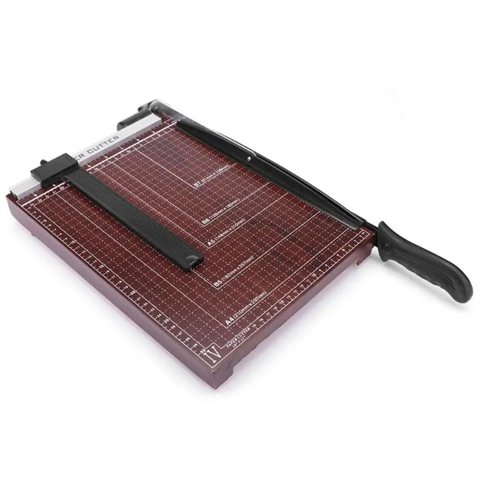 Najtaniej Gilotyna do papieru regulowany przewodnik przycinarka do papieru A4 B5 A5 B6 B7 maszyna do cięcia papieru do klasy biuro w domu