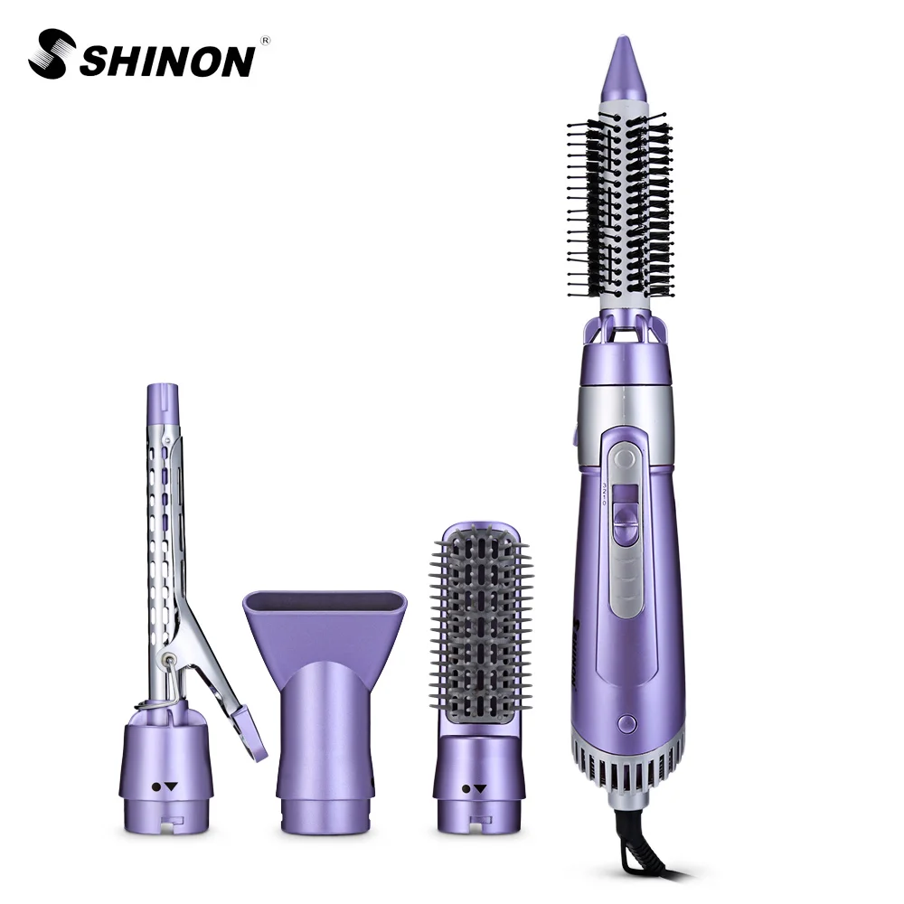 

SHINON SH - 9822 - 6 360 degree Hair Styling Tool Set 5-in-1 Electric Dryer Curler Brush Comb Hair Styling Tool Hair Beauty